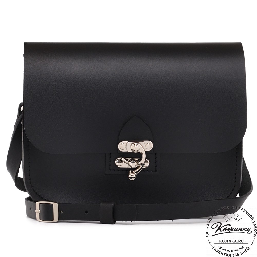 Кожаная сумка ручной работы "Кэтрин" (чёрная)